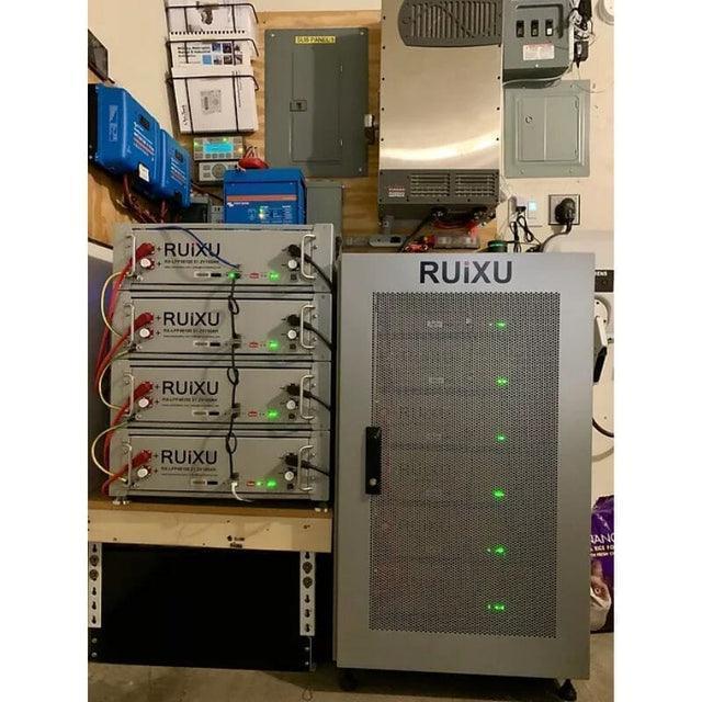 RUIXU Self-Heating RX-LFP48100-H | 19" Rack Mounted 3U Module | UL1973 Certified - Green Vista Living