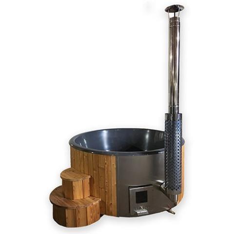 SaunaLife Model S4N Wood-Fired Hot Tub - Green Vista Living