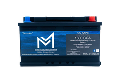 1300CCA 120Ah Dual Purpose Bluetooth Cranking Lithium "Scorpion" - Bluetooth - MML-13C120B - Green Vista Living
