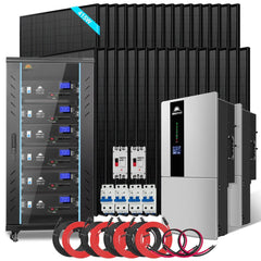 Sungold Power Hybrid Solar Kit 7.6KW 48V Split Phase 15.36KWH/30.72KWH Lithium Battery 415/ 500 Watt Solar Panel SGH-7.6N3E/ SGH-7.6DN6E