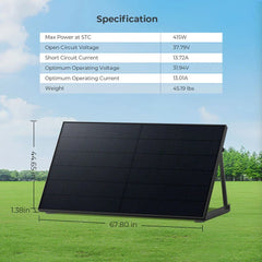 Sungold Power 415W Bifacial PERC Solar Panel | SGP-415-BBS UL61730 CEC Listed - Green Vista Living