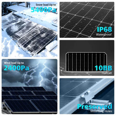Sungold Power 415W Bifacial PERC Solar Panel | SGP-415-BBS UL61730 CEC Listed - Green Vista Living