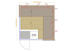 Thermasol Aalto - Glass and Wood Panels, 3-4 Person, Indoor Sauna - Green Vista Living