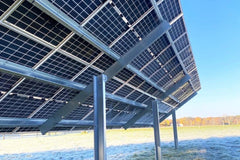 Sinclair SkyRack HD - Ground Mount Solar Rack for 12 / 18 / 24 / 36 or 48 Solar Panels | Made In USA | Engineered / Galvanized Steel | Fixed or Seasonal Tilt Adjust - Green Vista Living
