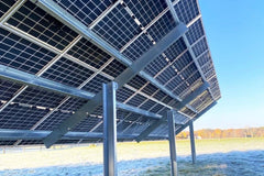 Sinclair SkyRack HD - Ground Mount Solar Rack for 12 / 18 / 24 / 36 or 48 Solar Panels | Made In USA | Engineered / Galvanized Steel | Fixed or Seasonal Tilt Adjust - Green Vista Living