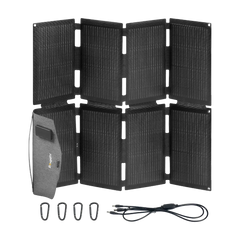 BougeRV 100W N-Type Fiberglass Foldable Portable Solar Panel - Green Vista Living