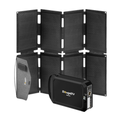 BougeRV 100W N-Type Fiberglass Foldable Portable Solar Panel