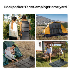 BougeRV 100W N-Type Fiberglass Foldable Portable Solar Panel - Green Vista Living