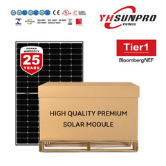 SUNPRO 550W Bifacial Silver frame Solar Panels | M10 HI-EFF TWIN MONO SPDGxxx-144M10 | Full Pallet ( 31 Panels ) 17.05kW Total - Green Vista Living