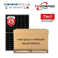 SUNPRO 550W Bifacial Silver frame Solar Panels | M10 HI-EFF TWIN MONO SPDGxxx-144M10 | Full Pallet ( 31 Panels ) 17.05kW Total - Green Vista Living