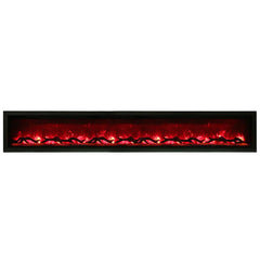 Amantii 88 Inch Symmetry 3.0 Built-in Modern Linear Outdoor Electric Fireplace - Green Vista Living