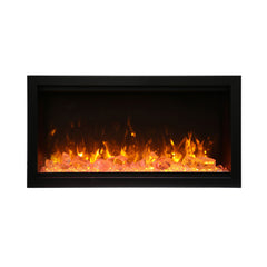 Amantii Symmetry SYM-42-XT Built in Smart Extra Tall Outdoor Electric Fireplace