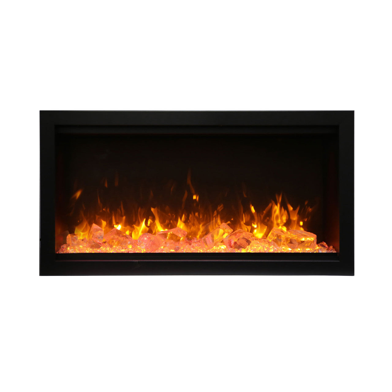Amantii Symmetry SYM-100-XT Built in Smart Extra Tall Outdoor Electric Fireplace - Green Vista Living