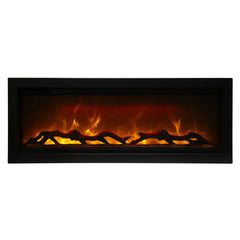 Amantii 88 Inch Symmetry 3.0 Built-in Modern Linear Outdoor Electric Fireplace - Green Vista Living