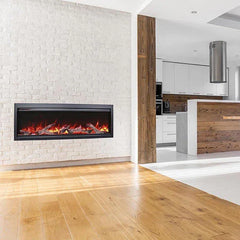 Amantii Symmetry Bespoke 50 Inch Indoor or Outdoor Built-In Electric Fireplace - Green Vista Living