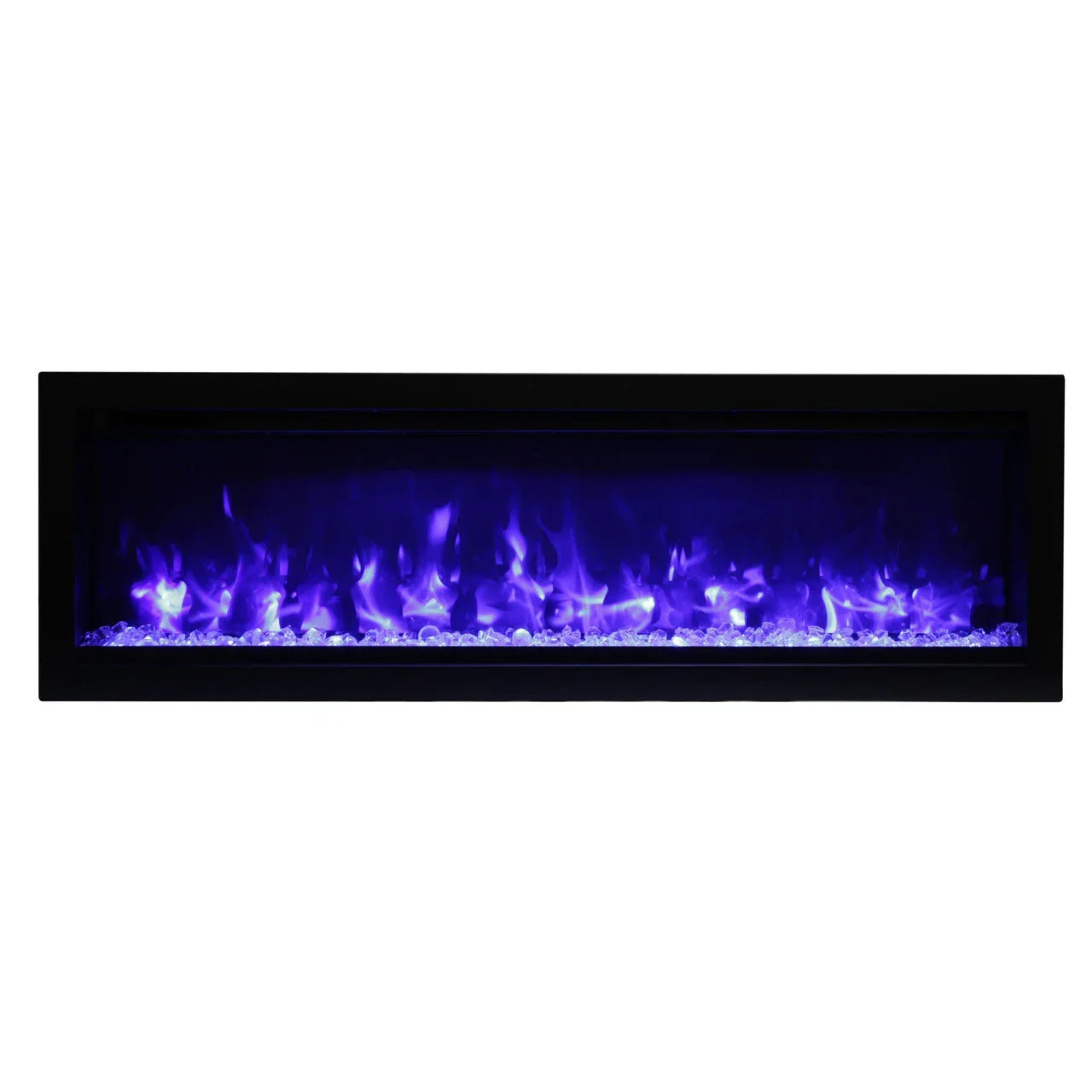 Amantii 88 Inch Symmetry 3.0 Built-in Modern Linear Outdoor Electric Fireplace - Green Vista Living