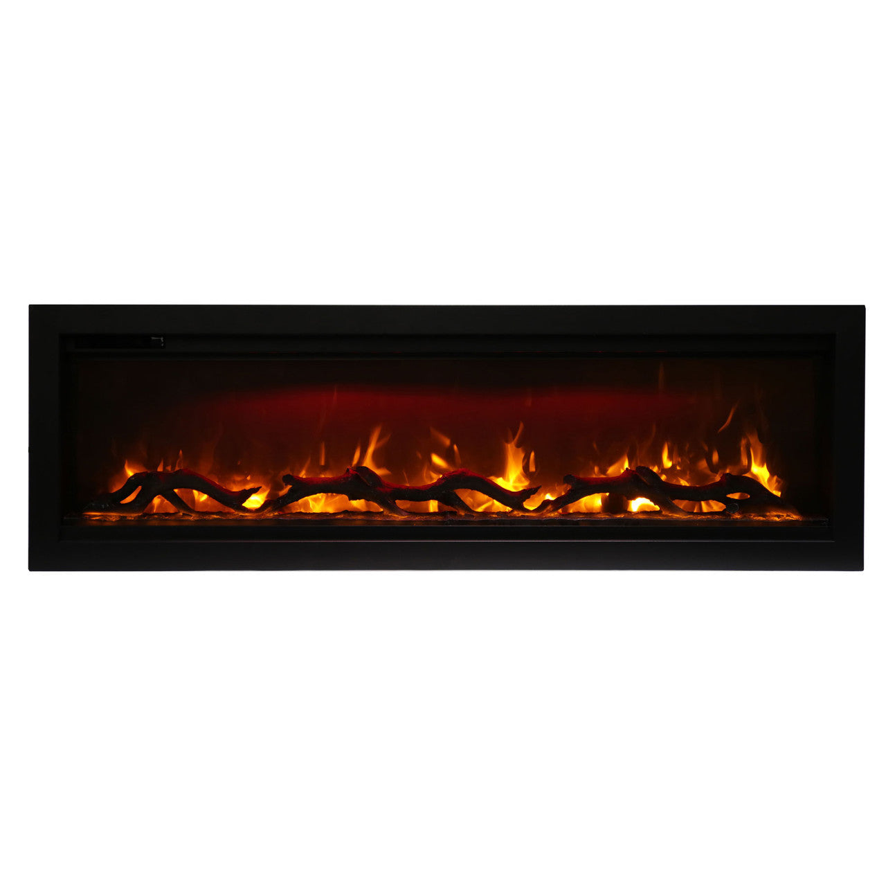 Amantii 88 Inch Symmetry 3.0 Built-in Modern Linear Outdoor Electric Fireplace - Green Vista Living