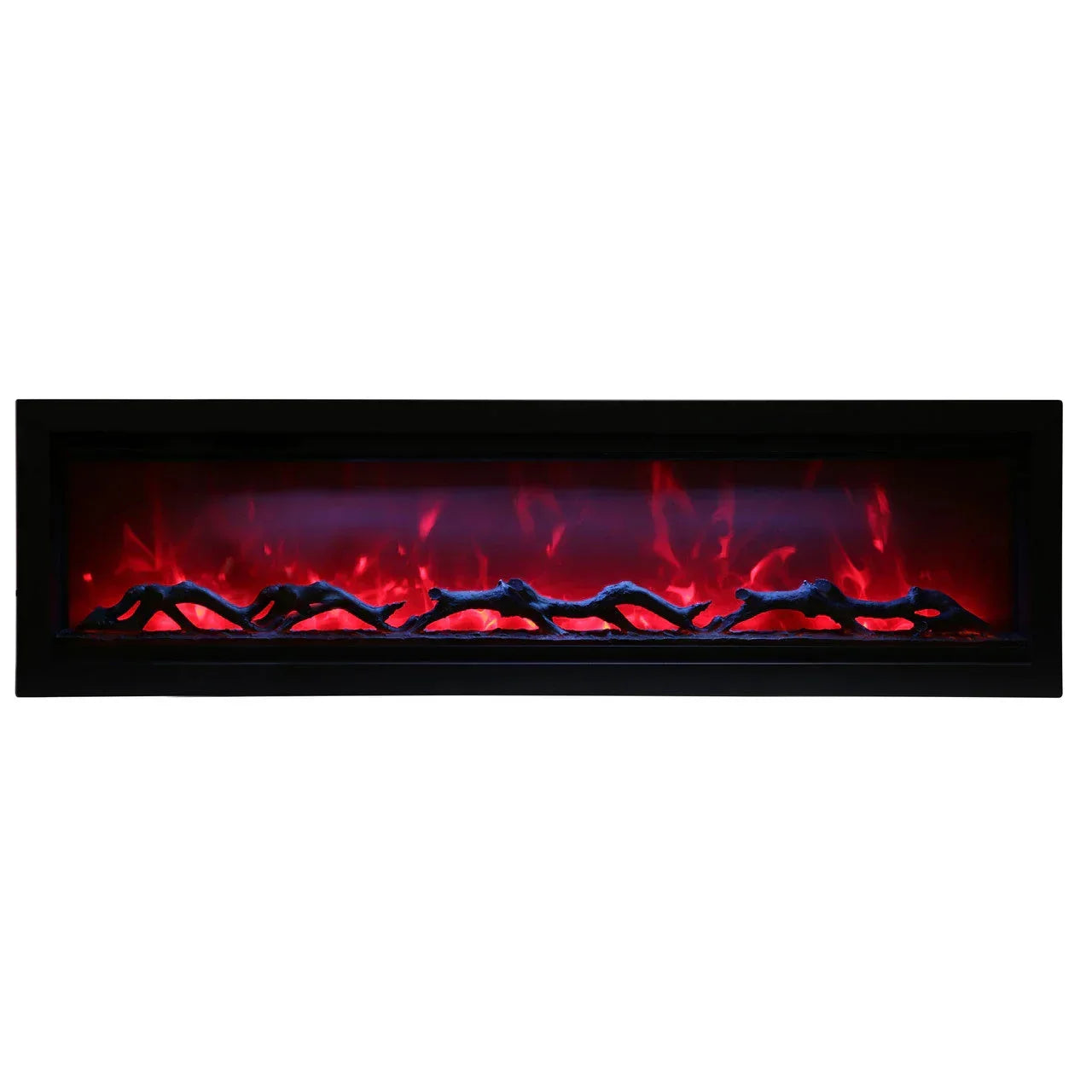 Amantii 88 Inch Symmetry 3.0 Built-in Modern Linear Outdoor Electric Fireplace - Green Vista Living