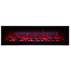 Amantii 88 Inch Symmetry 3.0 Built-in Modern Linear Outdoor Electric Fireplace - Green Vista Living