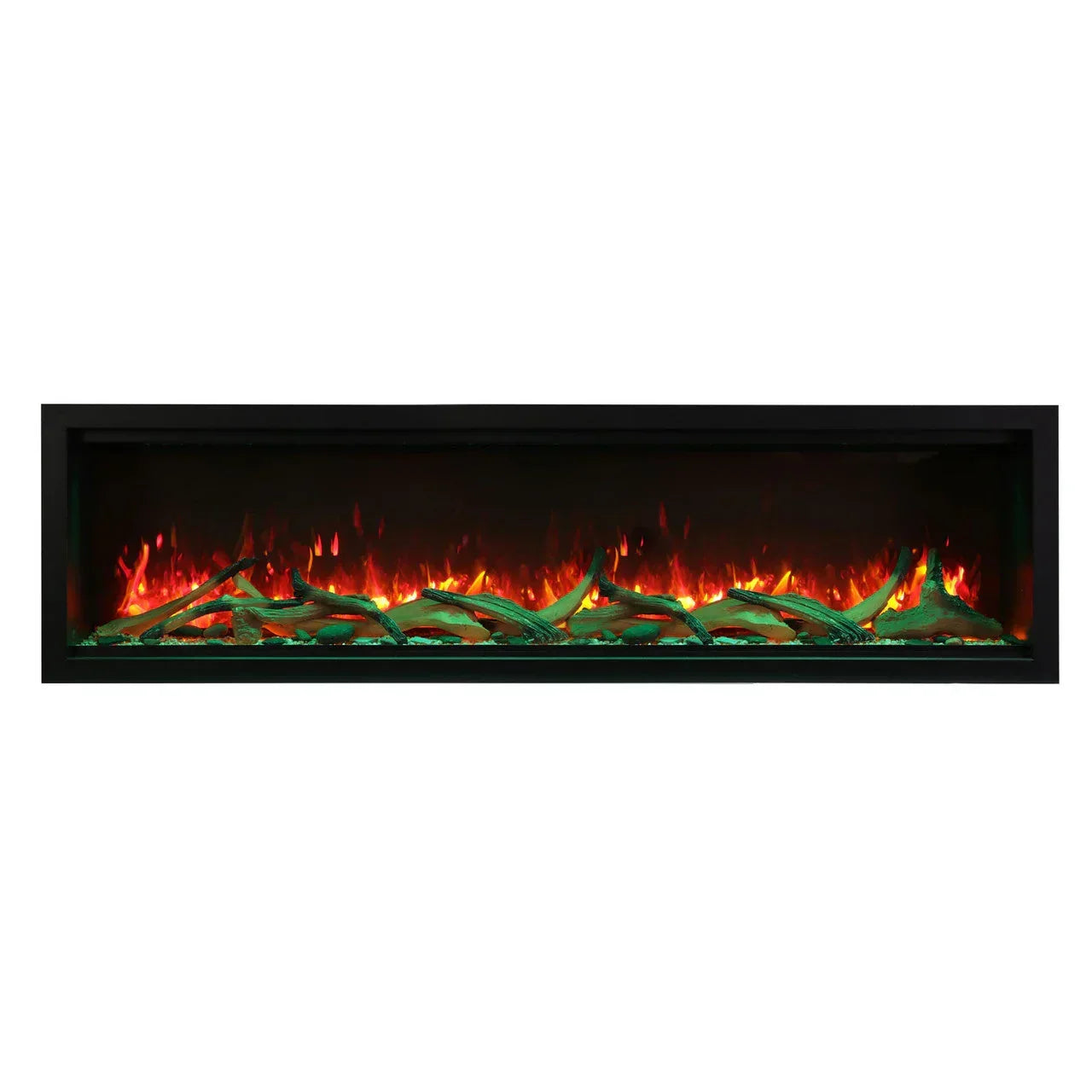 Amantii Symmetry SYM-60-XT Built in Smart Extra Tall Outdoor Electric Fireplace - Green Vista Living