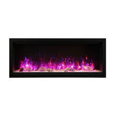 Amantii Symmetry SYM-34-XT Built in Smart Extra Tall Outdoor Electric Fireplace