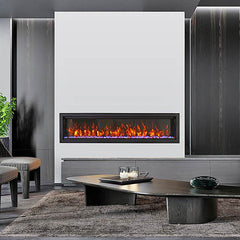 Amantii Symmetry Bespoke 60 Inch Indoor or Outdoor Built-In Electric Fireplace