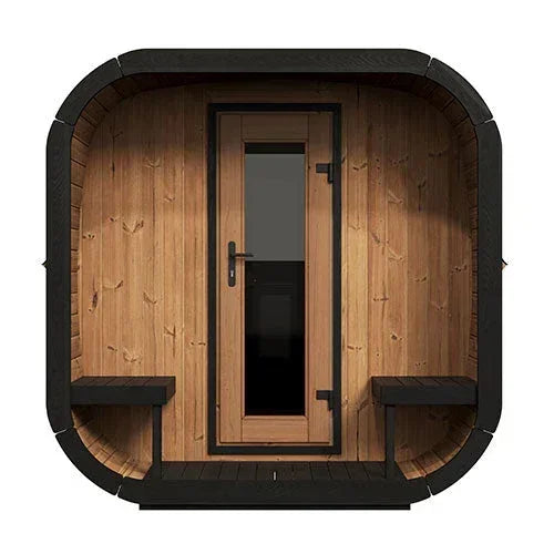 SaunaLife Model CL12GCP Cube-Series Outdoor Home Sauna with Heater SaunaLife