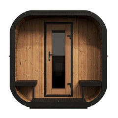 SaunaLife Model CL12GCP Cube-Series Outdoor Home Sauna with Heater SaunaLife
