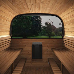 SaunaLife Model CL12GCP Cube-Series Outdoor Home Sauna with Heater SaunaLife