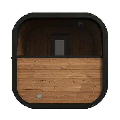 SaunaLife Model CL12GCP Cube-Series Outdoor Home Sauna with Heater SaunaLife
