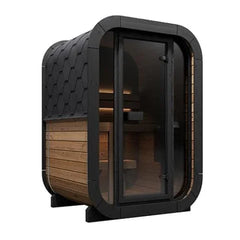 SaunaLife Model CL3G Cube-Series Outdoor Home Sauna Kit | 2 Persons