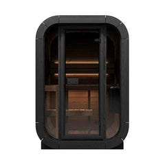 SaunaLife Model CL3G Cube-Series Outdoor Home Sauna Kit | 2 Persons