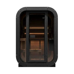 SaunaLife Model CL3G Cube-Series Outdoor Home Sauna Kit | 2 Persons - Green Vista Living