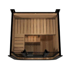 SaunaLife Model CL3G Cube-Series Outdoor Home Sauna Kit | 2 Persons