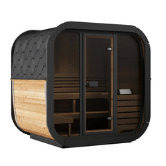 SaunaLife Model CL5G Cube-Series Outdoor Sauna | 4 Persons - Green Vista Living