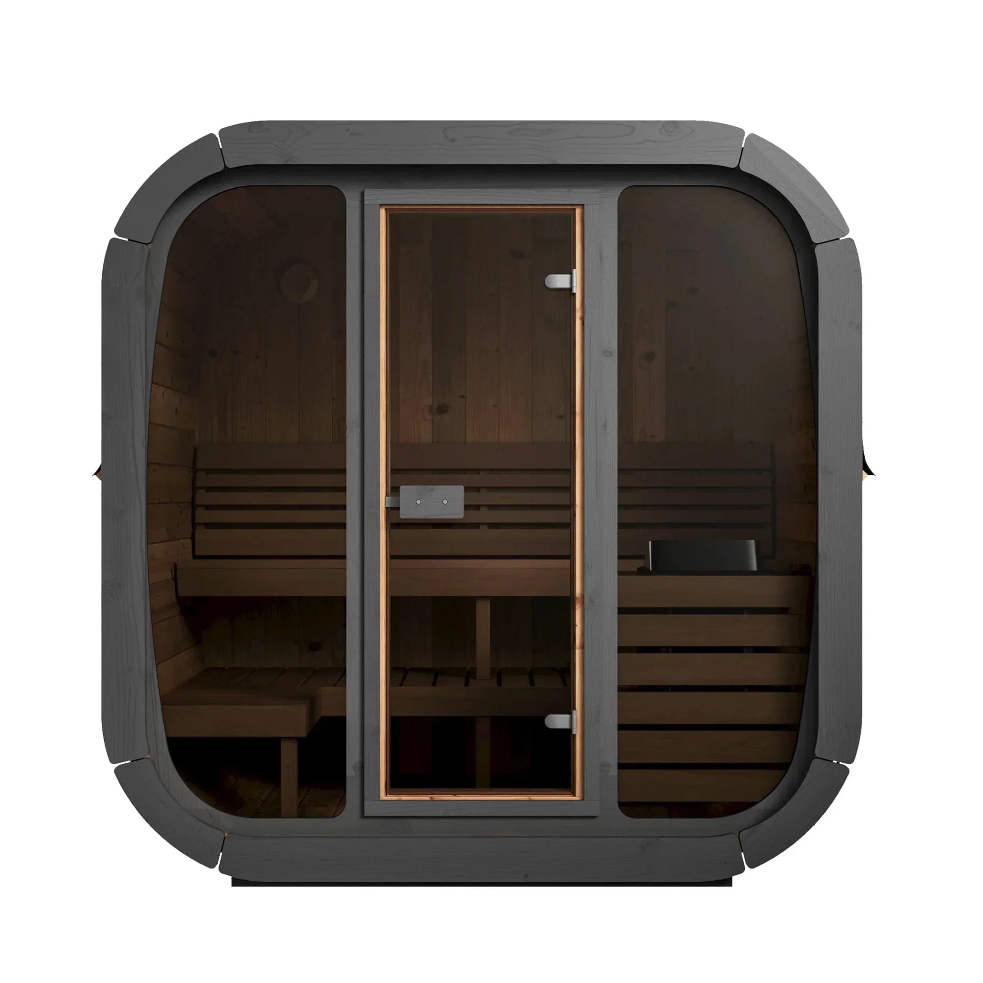 SaunaLife Model CL5G Cube-Series Outdoor Sauna | 4 Persons - Green Vista Living