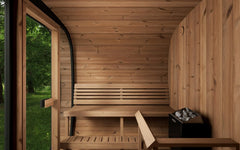 SaunaLife Model CL7G Cube-Series Outdoor Sauna | 6 Persons - Green Vista Living