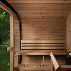 SaunaLife Model CL7G Cube-Series Outdoor Sauna | 6 Persons - Green Vista Living