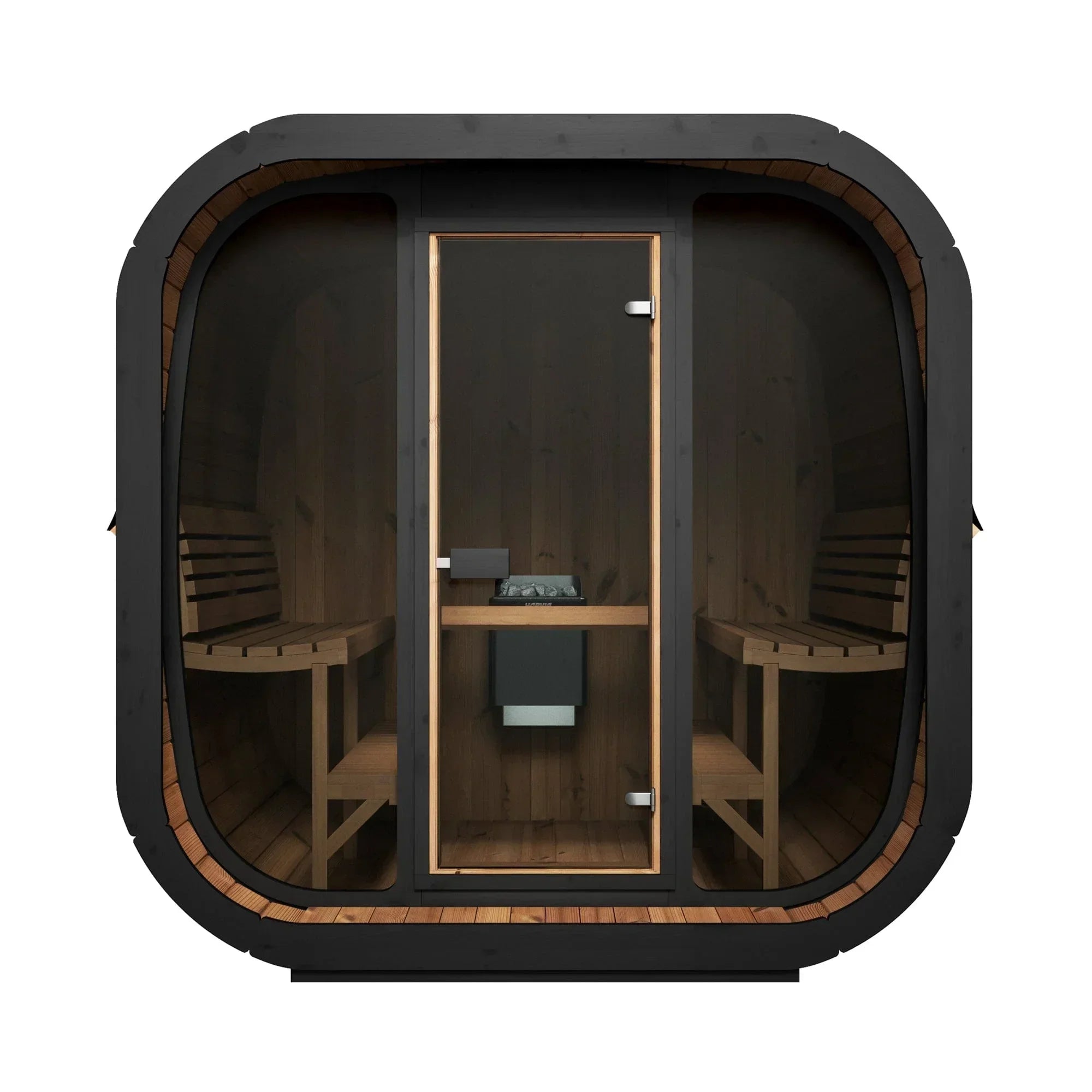 SaunaLife Model CL7G Cube-Series Outdoor Sauna | 6 Persons - Green Vista Living