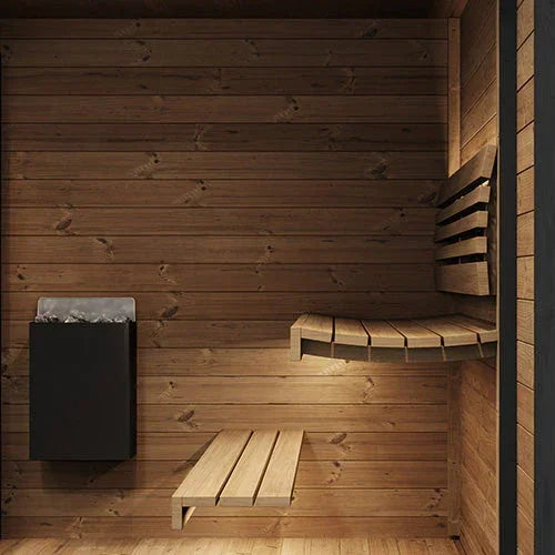 SaunaLife Model GL6 Outdoor Sauna Kit | 6 Persons - Green Vista Living