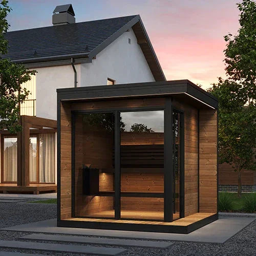 SaunaLife Model GL6 Outdoor Sauna Kit | 6 Persons - Green Vista Living