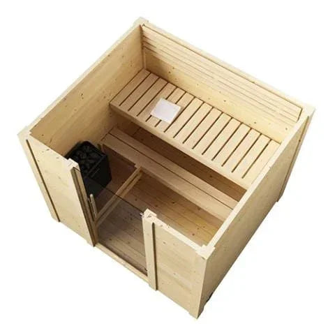 SaunaLife Model G2 Outdoor Home Sauna Kit | 4 Persons - Green Vista Living