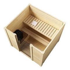 SaunaLife Model G2 Outdoor Home Sauna Kit | 4 Persons - Green Vista Living