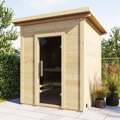 SaunaLife Model G2 Outdoor Home Sauna Kit | 4 Persons