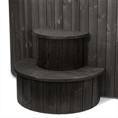 SaunaLife 2-Person Black Thermo-Pine Cold/Hot Plunge Tub w/ Water Chiller/Heater | Model S2B - Green Vista Living
