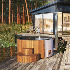 SaunaLife Model S4N Wood-Fired Hot Tub - Green Vista Living