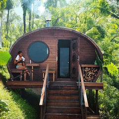 SaunaLife Model G11 Outdoor Sauna | 8 Persons - Green Vista Living