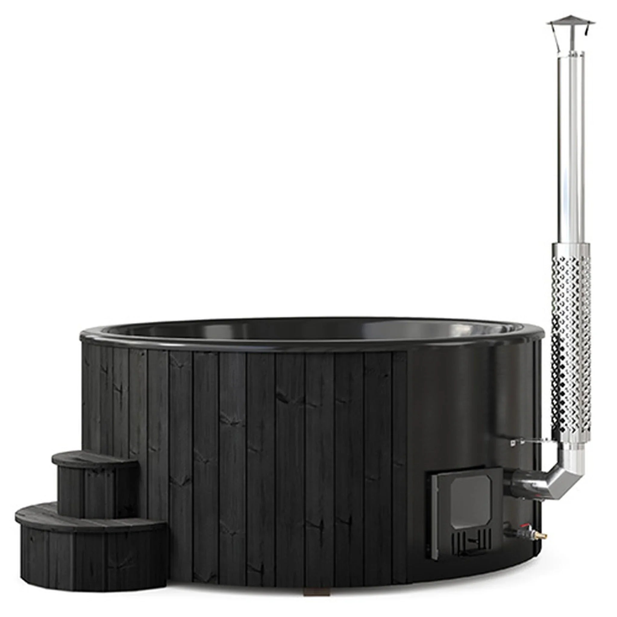 SaunaLife Model S6B 7-Person Wood-Fired Hot Tub | Soak Series - Green Vista Living