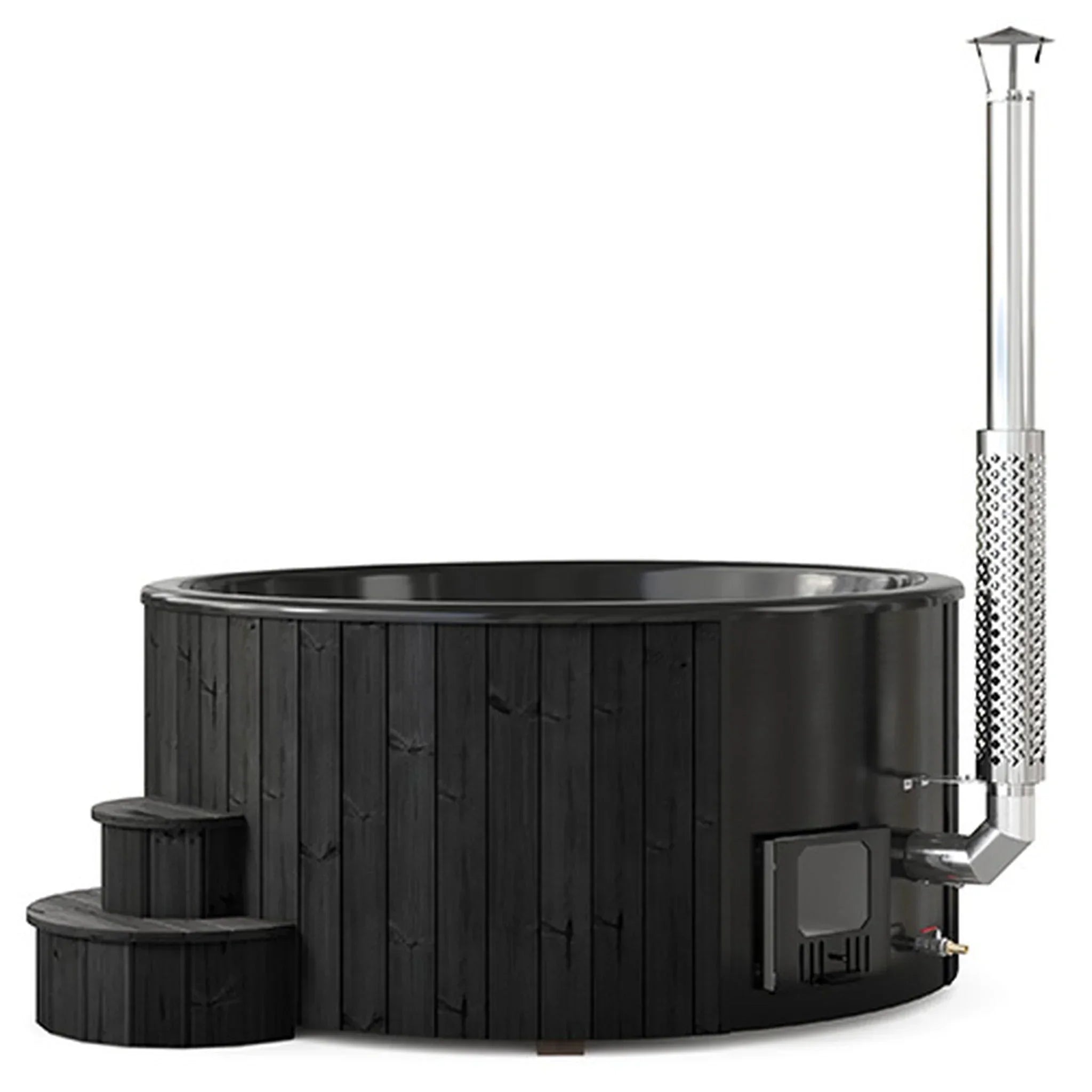 SaunaLife Model S6B 7-Person Wood-Fired Hot Tub | Soak Series - Green Vista Living
