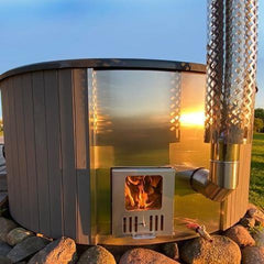 SaunaLife Model S4N Wood-Fired Hot Tub - Green Vista Living